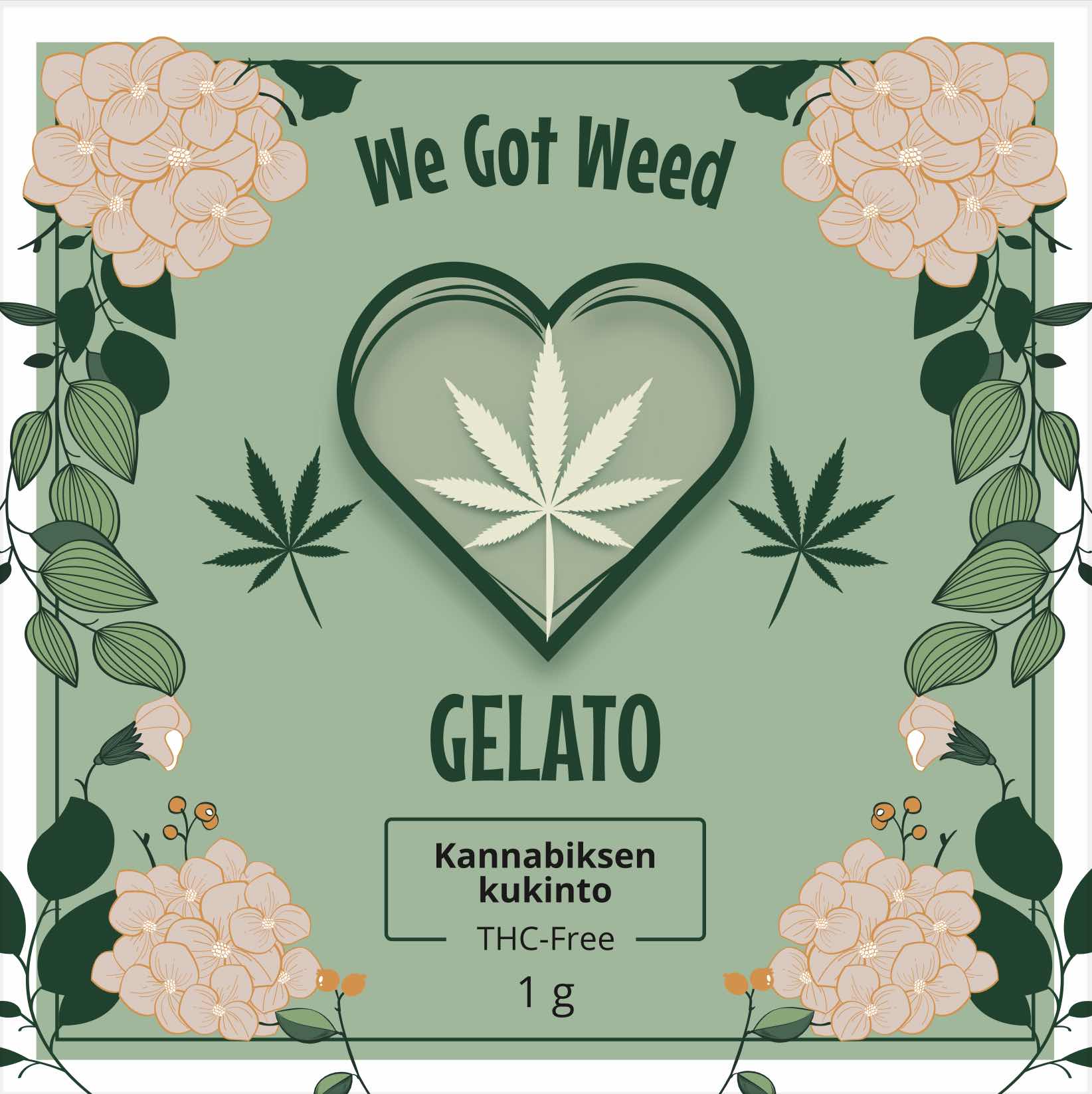 Gelato lajikkeen kukinto 1g, 3g & 7g pusseissa