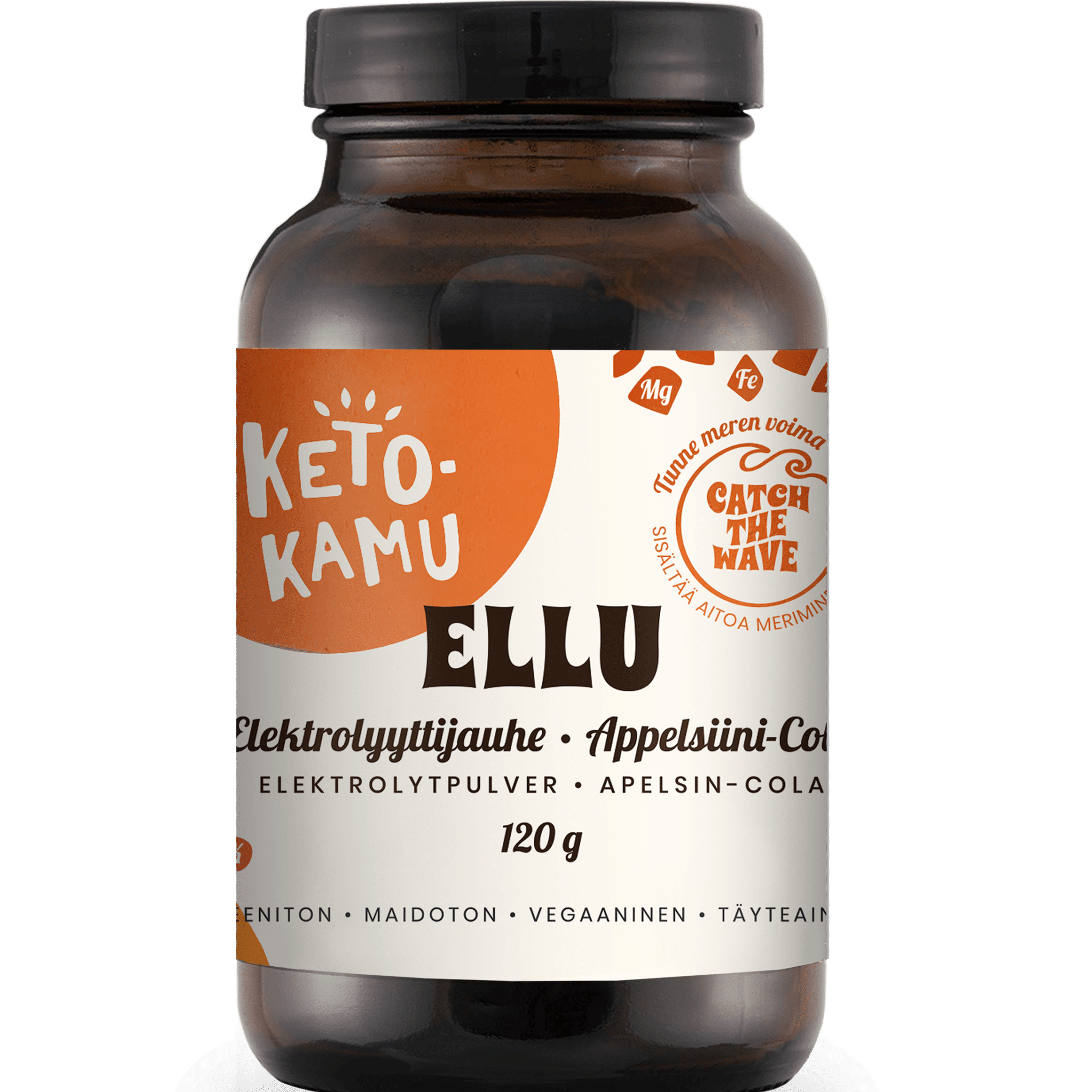 Ketokamu Ellu-elektrolyyttijauhe Appelsiini-Cola 120g
